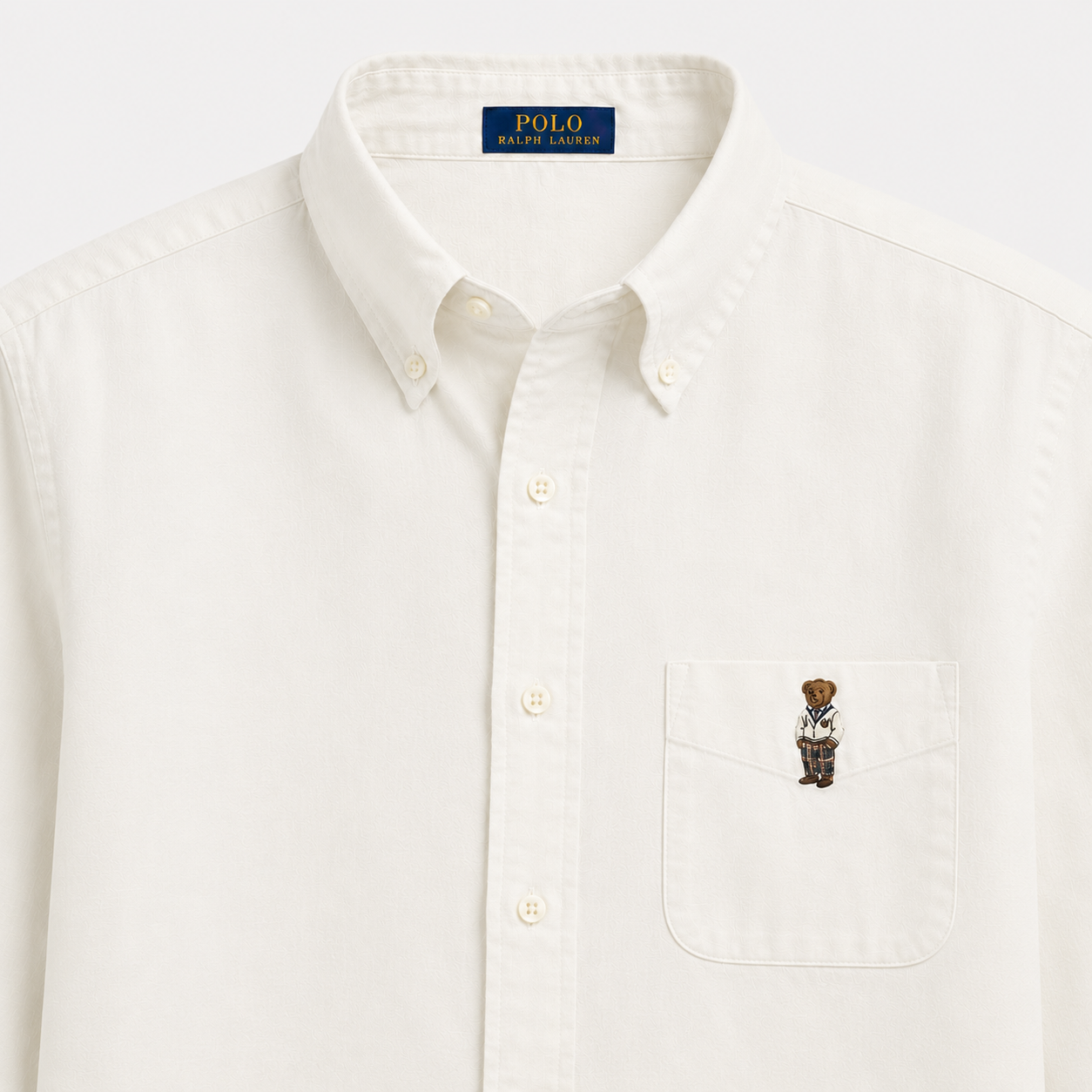 RL Off White Linen Shirt