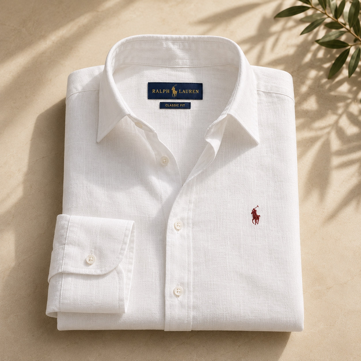 RL Linen White Shirt