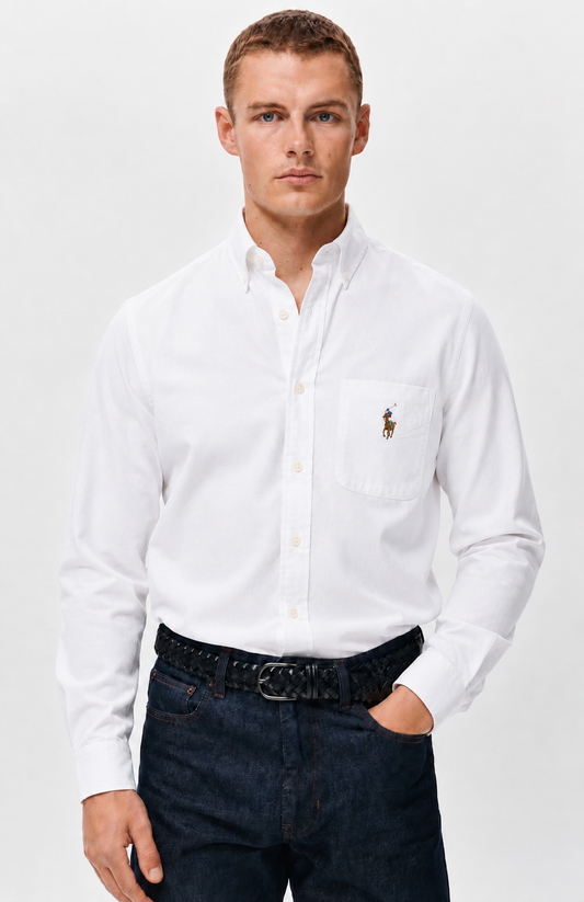 RL Linen White Shirt