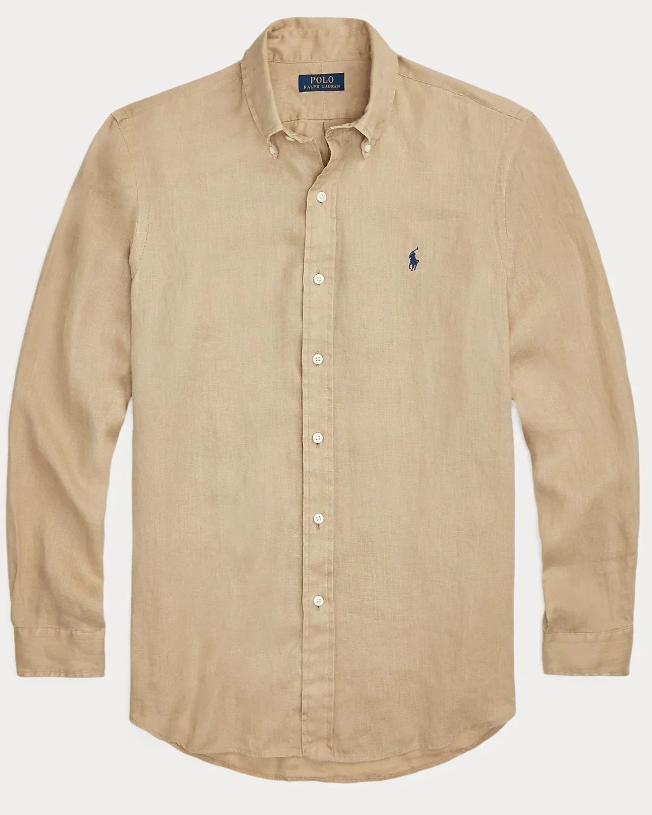 RL Tan LINEN Shirt