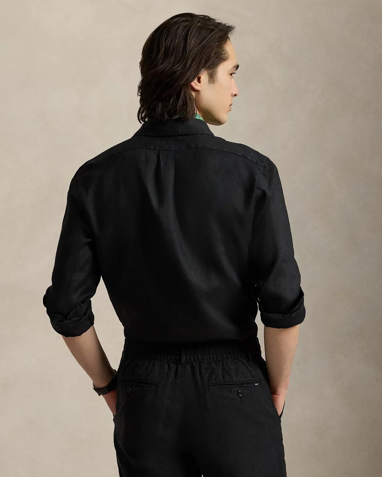 RL Black Oxford Shirt