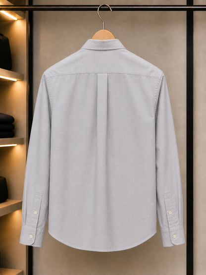 L Premium Classic light grey Full Sleeve Shirt