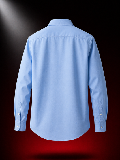 L Men Full Sleeve Regular Fit Solid Cotton Shirt