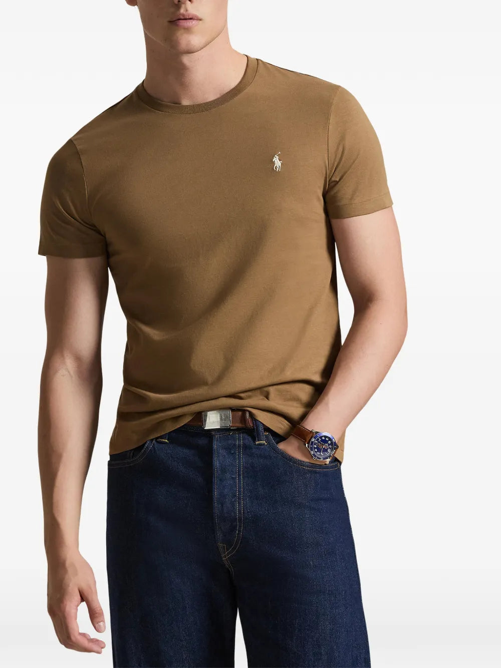 RL Crew-Neck T-shirt (Tan)