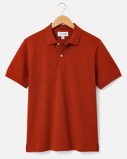 L Men's Rust Orange Polo T-Shirt