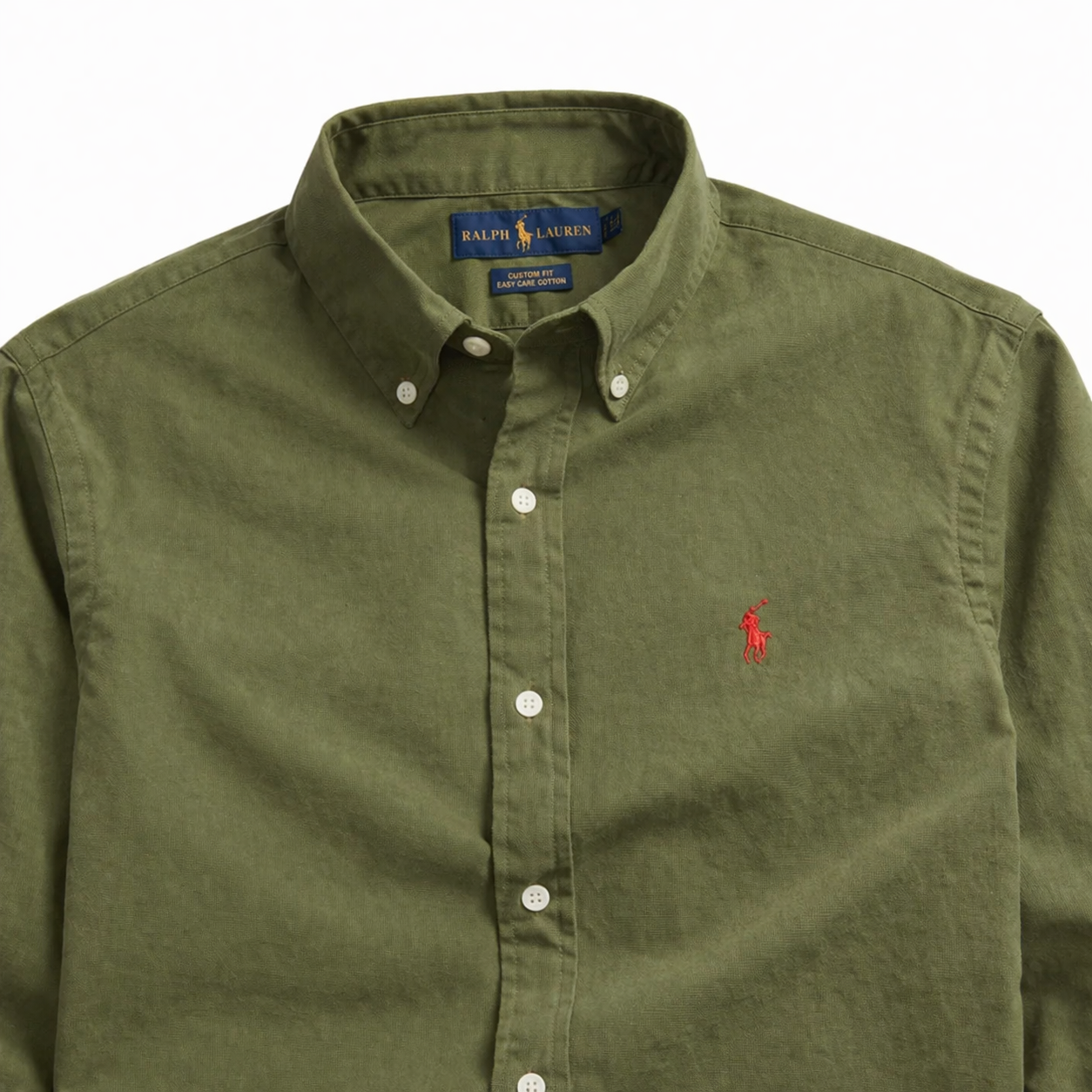 ABD Poplin Olive Green Shirt