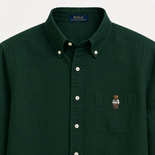RL Royal Green Linen Shirt