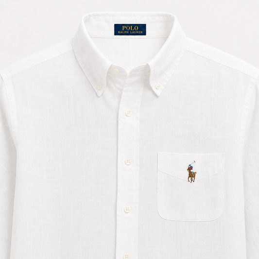 RL Linen White Shirt