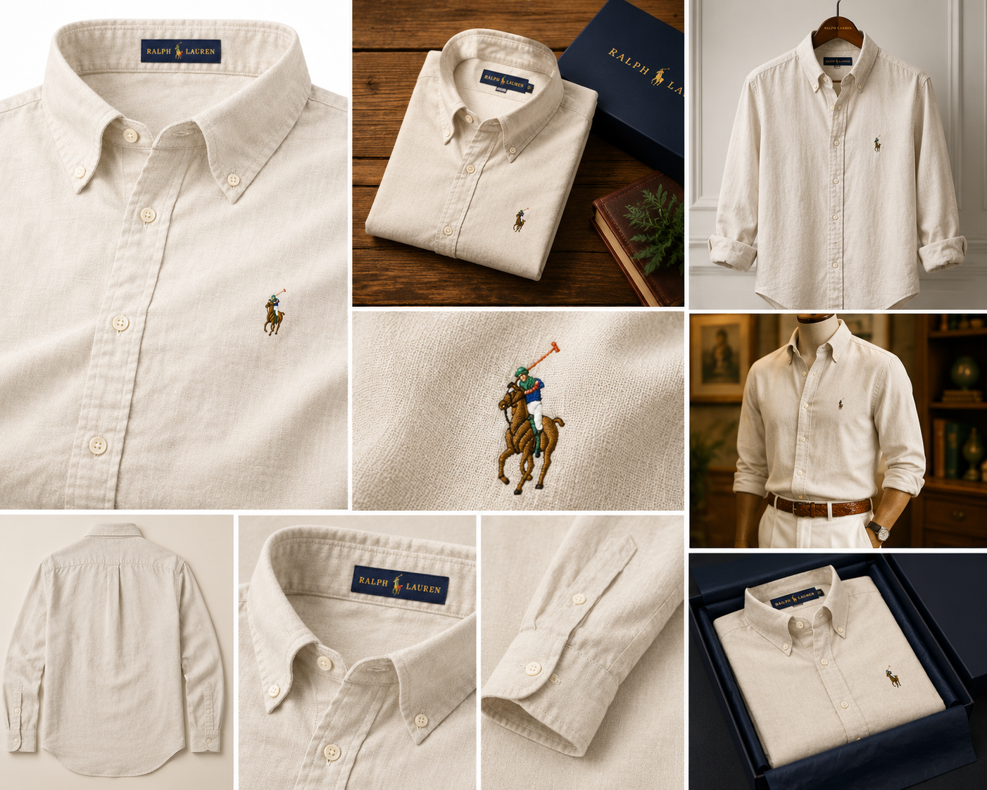 RL Cream LINEN Shirt