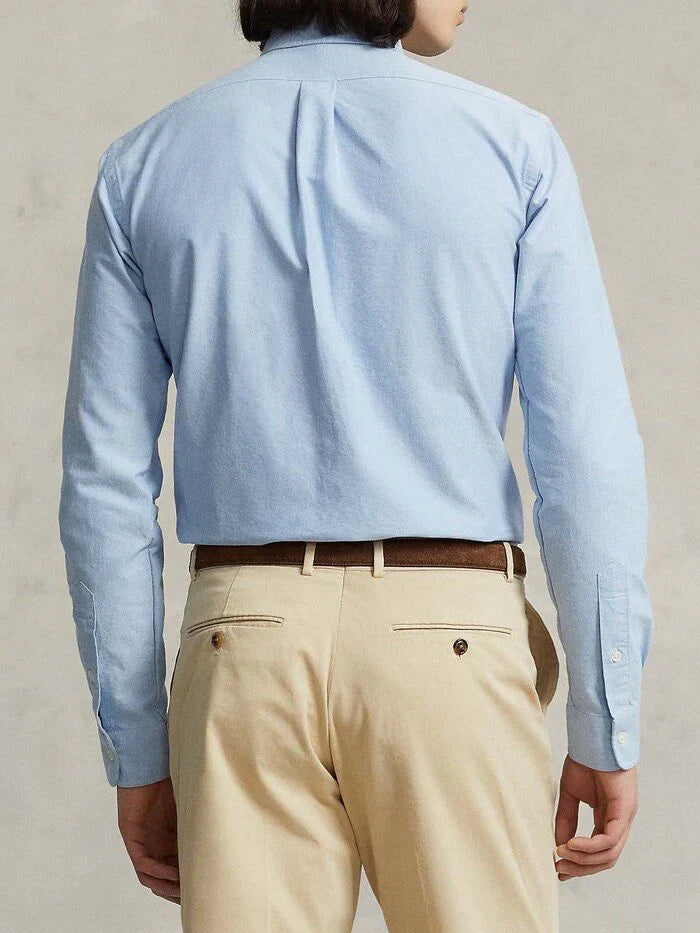 Ralph Lauren Classic Cotton Sky Blue Button-Up Shirt