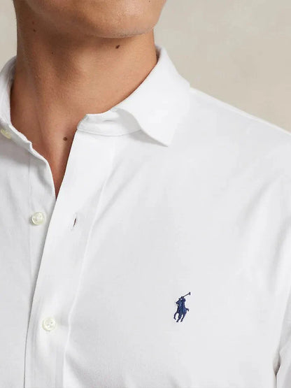 Polo Ralph Lauren Effortlessly Elegant White Cotton Button-Up Shirt