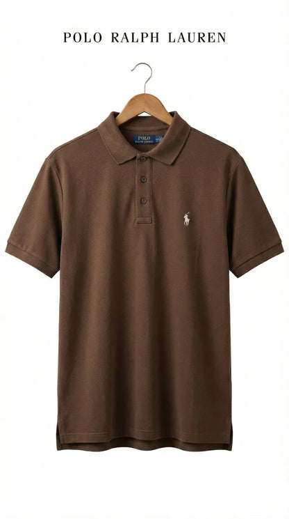 RL Collar T-shirt BROWN