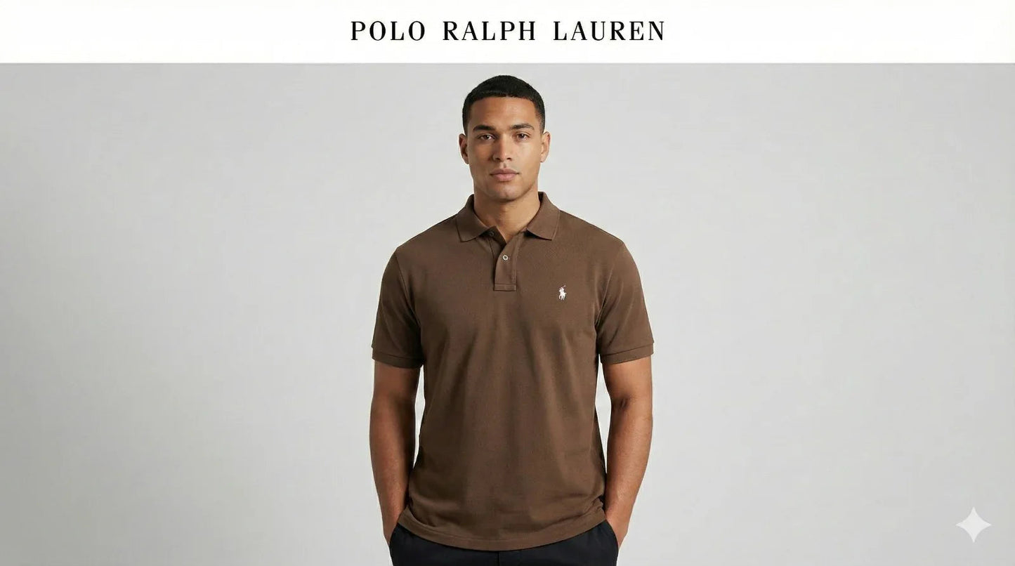 RL Collar T-shirt BROWN