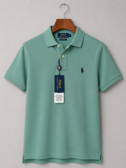 RL Collar T-shirt lite green