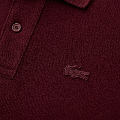 L Men Maroon Regular Fit Lacoste Movement Pique Polo Shirt