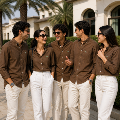 L Premium Coffee Brown Full Sleeve Shirt