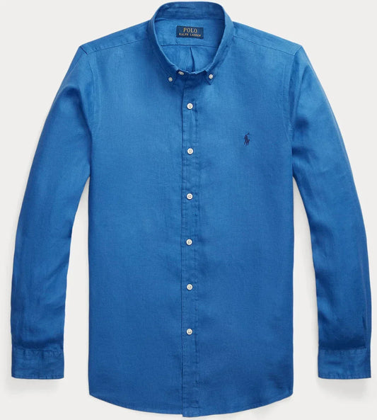 RL Royal Blue Linen Shirt